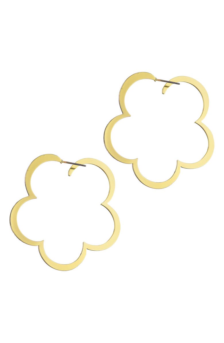 Adornia Set of 2 Assorted Hoop Earrings, Alternate, color, Gold