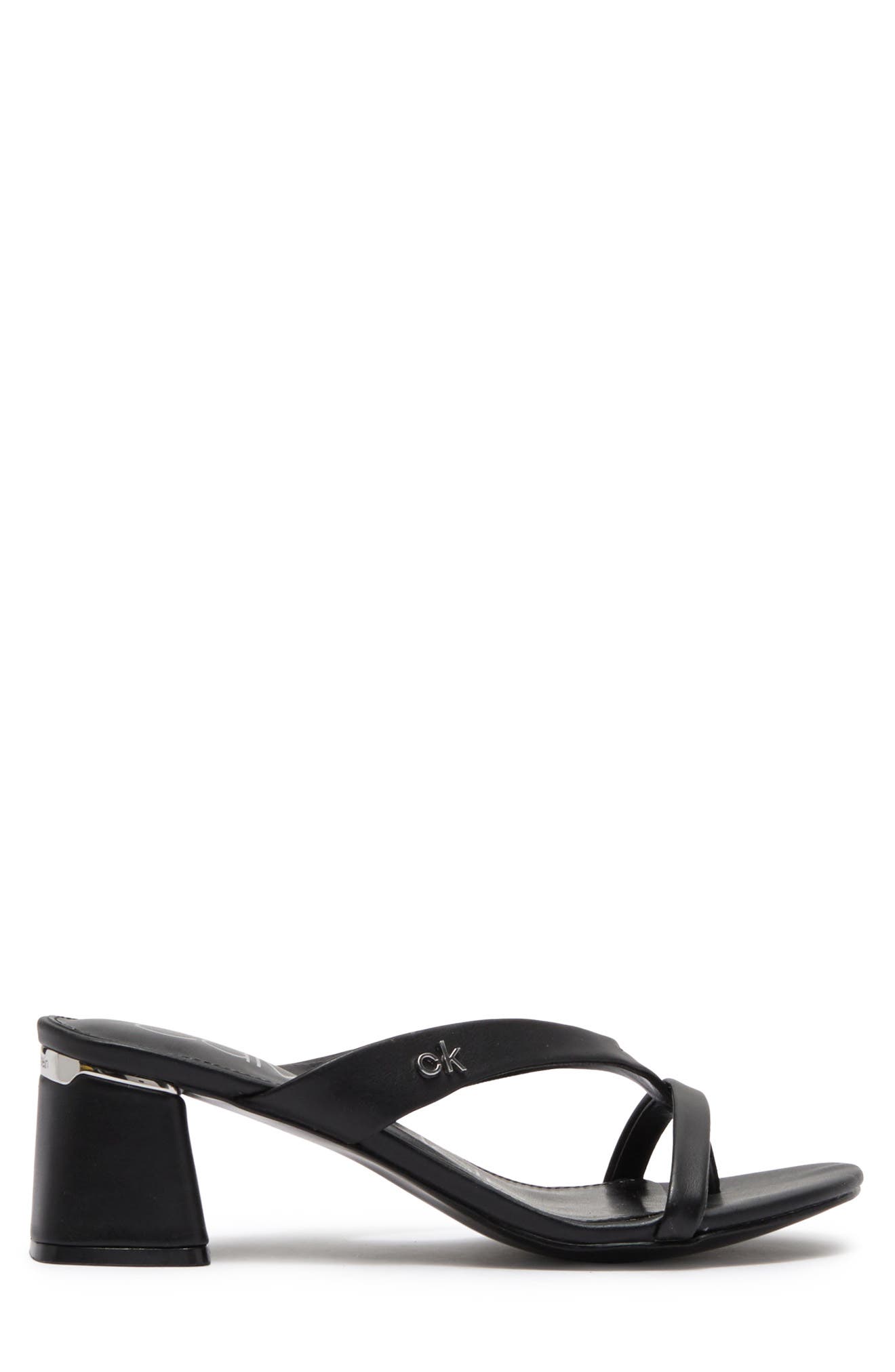 Calvin Klein Umia Thong Block Heel Sandal, Alternate, color, 
