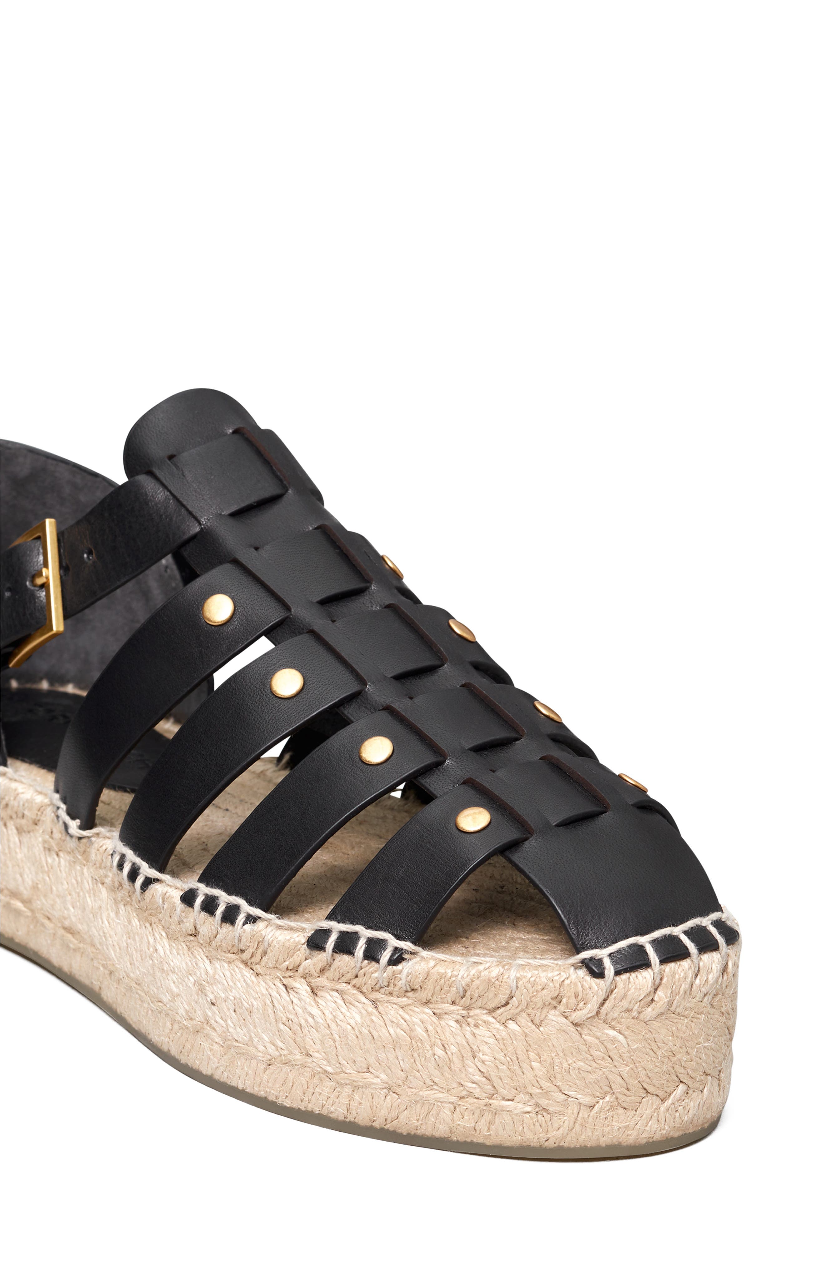 Tory Burch Fisherman Platform Espadrille, Alternate, color, 