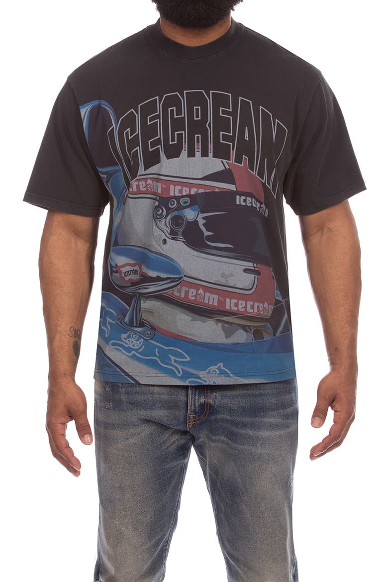 Sponsor Graphic T-Shirt, Main, color, BLACK