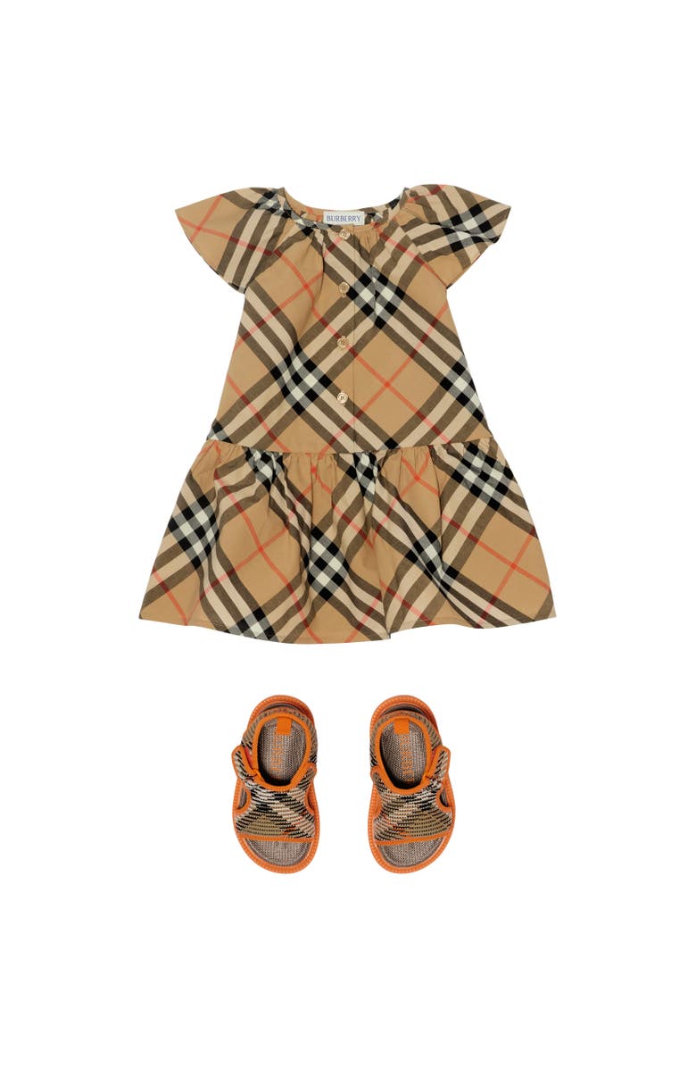 Burberry Check Cotton Dress, Alternate, color, 