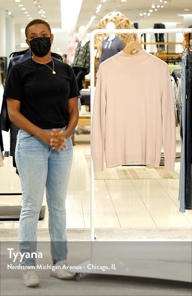 Caslon® Seamed Funnel Neck Sweater (Women) | Nordstromrack