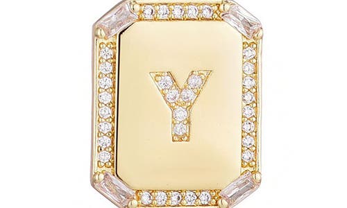 Adornia Initial Tag Pendant Necklace