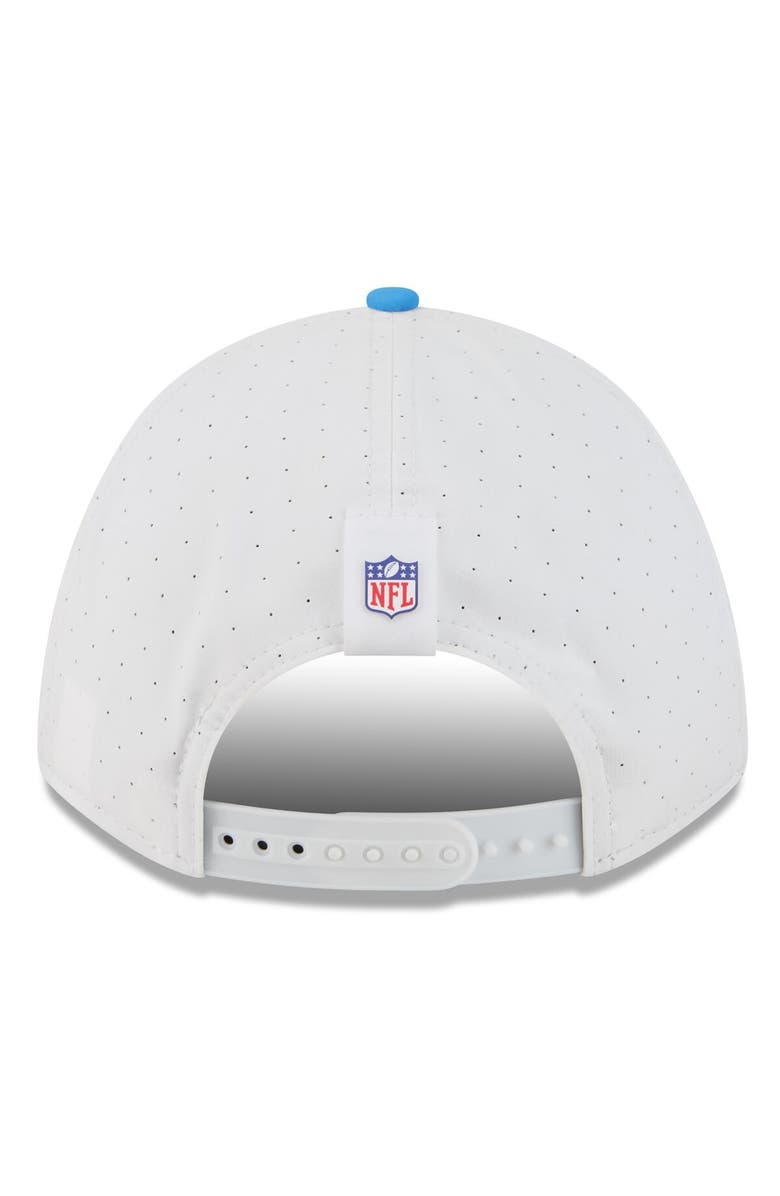 New Era Men's New Era  White/Powder Blue Los Angeles Chargers 2025 NFL Training Camp A-Frame 9FORTY Adjustable Hat, Alternate, color, 