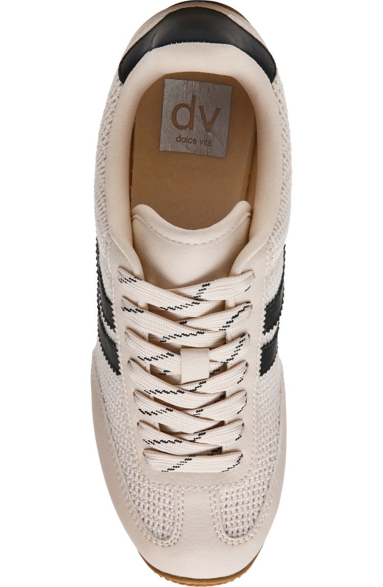 DV by Dolce Vita Goalie Sneaker, Alternate, color, Black White Woven