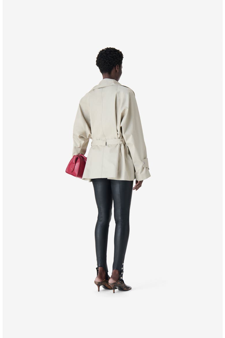 Ralya Short Trench Jacket, Alternate, color, Warm Grey
