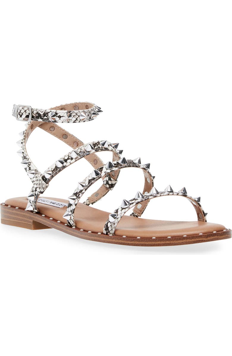 Steve Madden Transport Studded Strappy Sandal, Main, color,