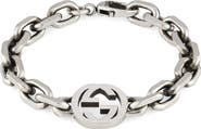 Gucci Men's Interlocking G Silver Bracelet