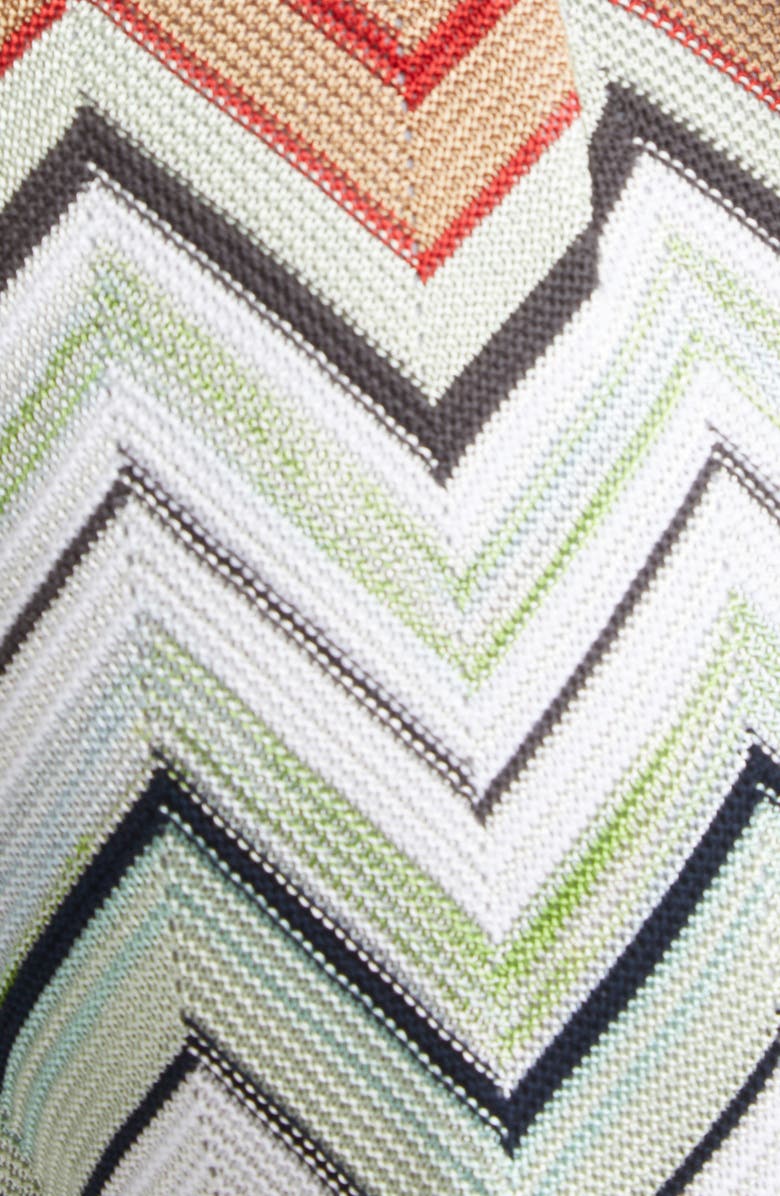 Missoni Chevron Stripe Trousers, Alternate, color, Light Blue/ Orange/ Green/ Tan