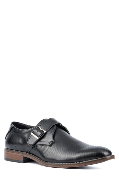 Amadeo Monk Strap Faux Leather Loafer (Men)