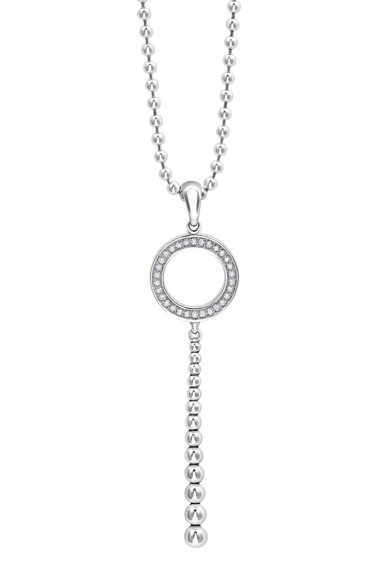Enso Caviar Bead & Diamond Y-Necklace video