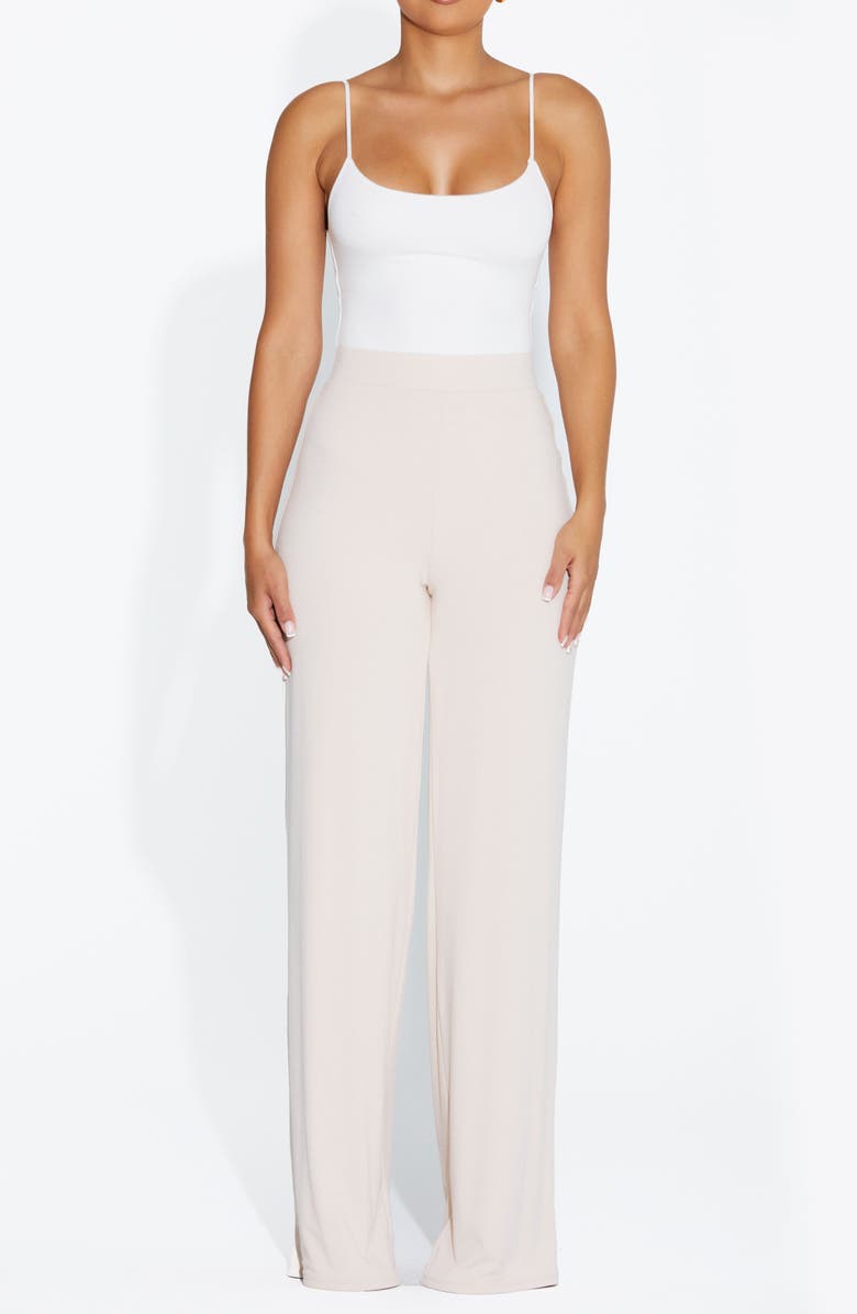 Naked Wardrobe The NW High Waist Wide Leg Pants, Alternate, color,