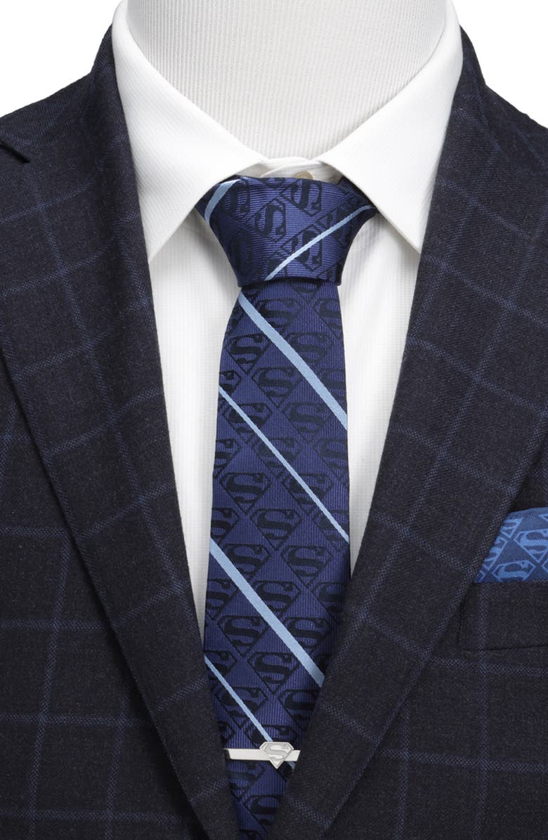 Cufflinks, Inc. Superman Silk Tie, Alternate, color, Blue