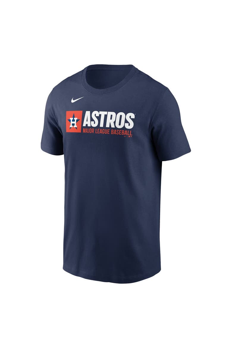 Men's Nike  Navy Houston Astros Team Block T-Shirt, Alternate, color, Navy