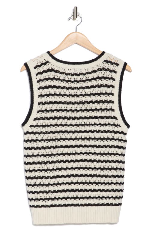 SANCTUARY SANCTUARY STRIPE COTTON SWEATER TANK