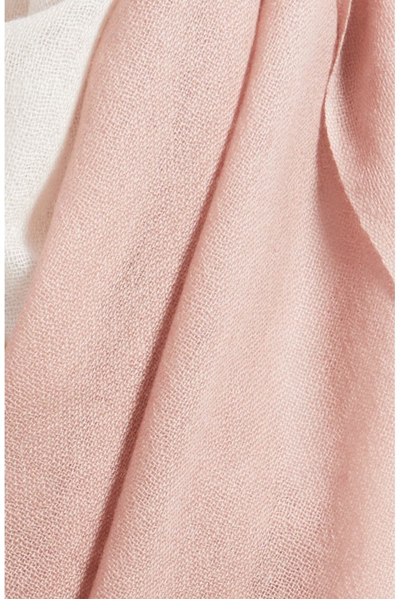 Ombré Cashmere Scarf, Alternate, color, PINK OMBRE