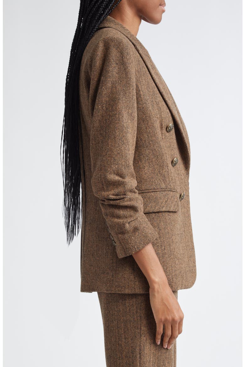 Beacon Herringbone Dickey Jacket, Alternate, color, CAMEL/BLACK