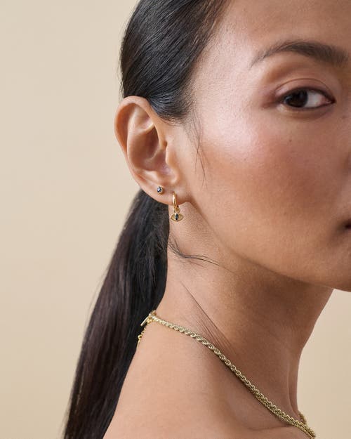 Edge Of Ember Evil Eye Huggie Earrings