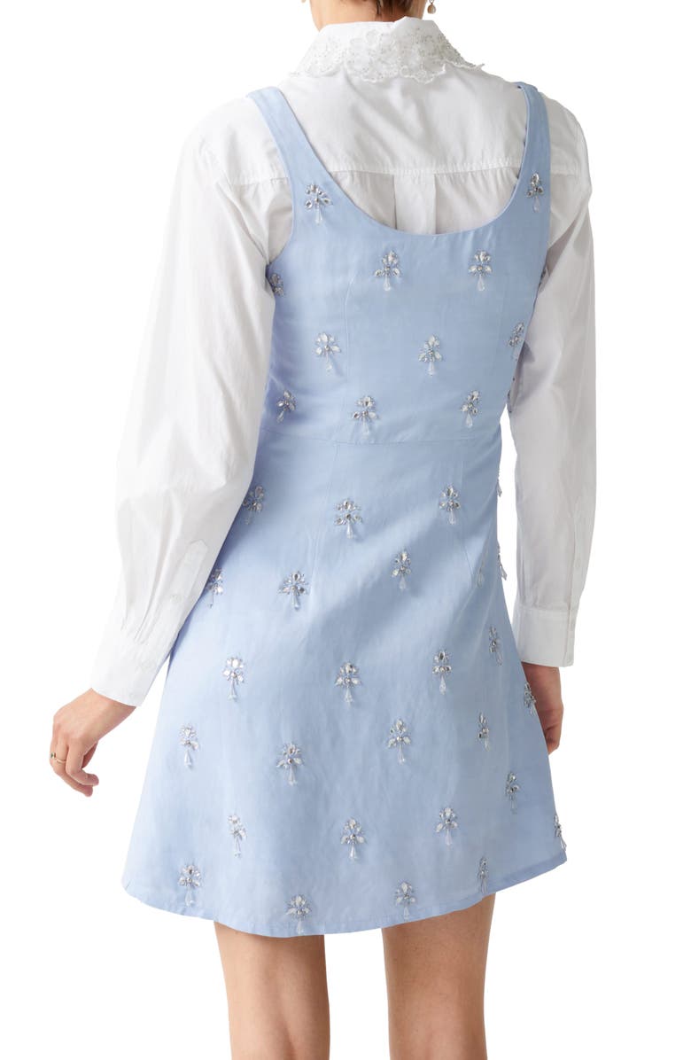 & Other Stories Beaded Embroidered Minidress, Alternate, color,