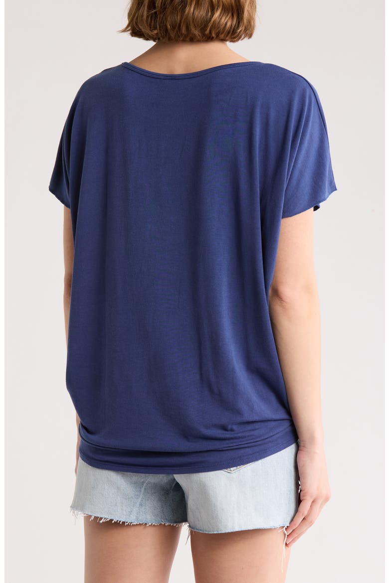 Cap Sleeve T-Shirt, Alternate, color, DEJA VU BLUE