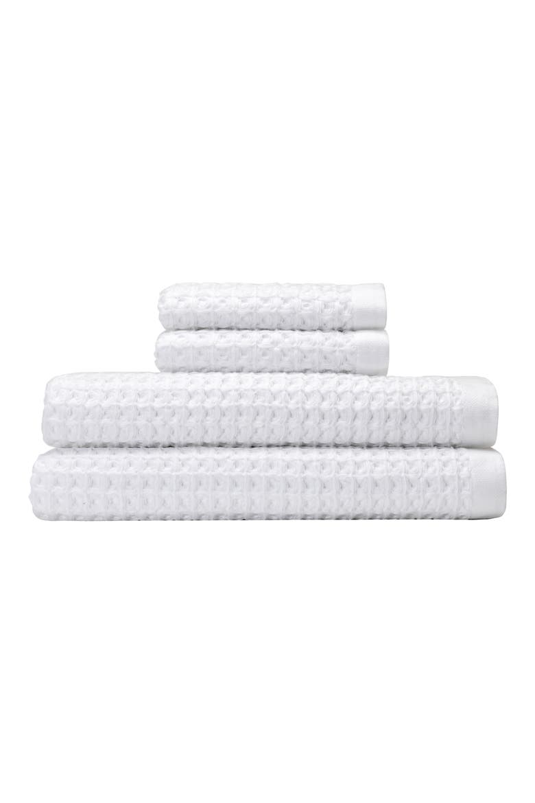 Guild 4-Piece Towel Set, Main, color, WHITE