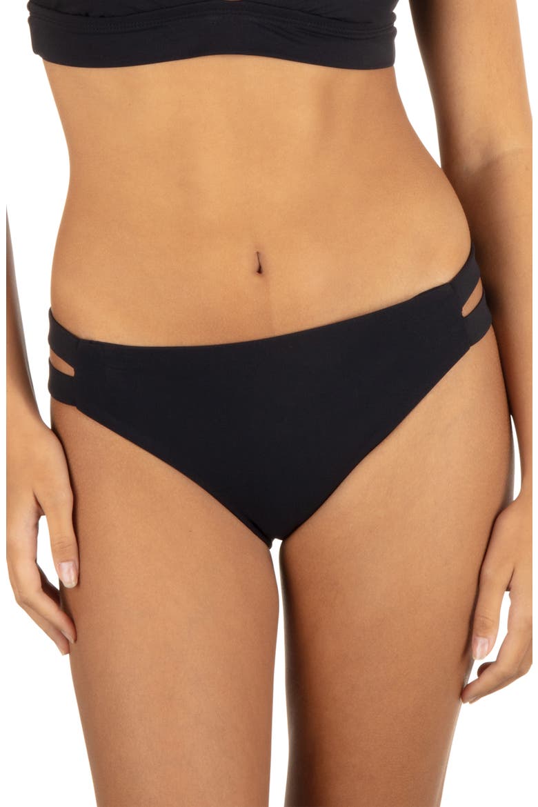 Max Cutout Bikini Bottoms, Main, color, BLACK