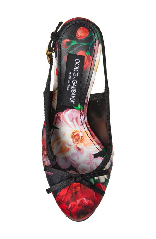 Dolce & Gabbana Floral-print Pumps In Hn5pd B.rose Antiche F.ner