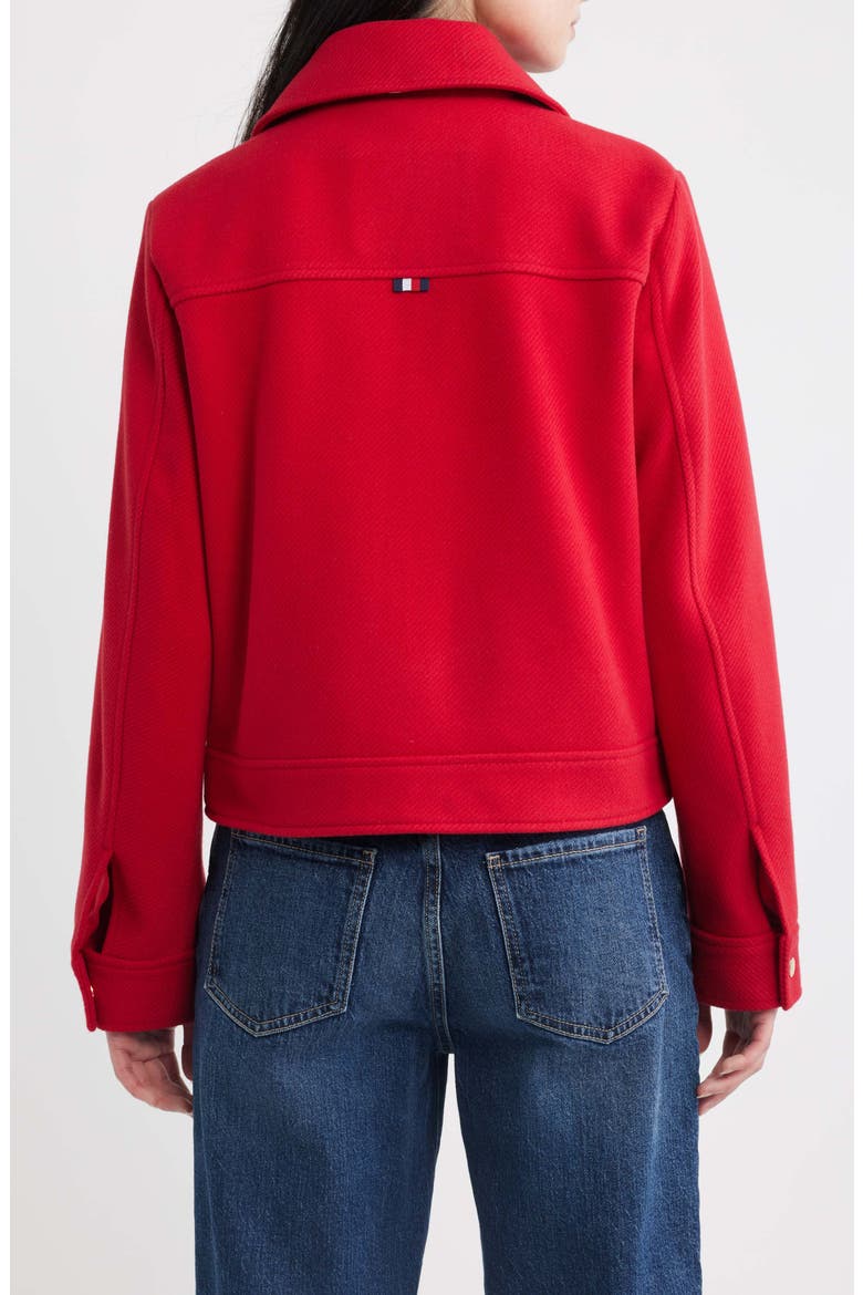 Crop Work Jacket, Alternate, color, RED