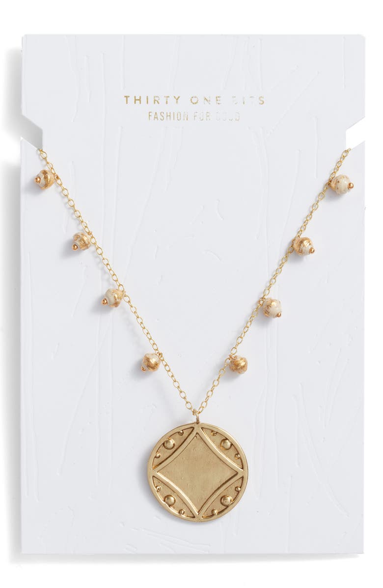 31 Bits Early Light Pendant Necklace, Alternate, color,