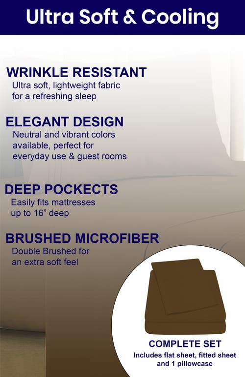 Luxury Home Deep Pocket Microfiber Sheet Set