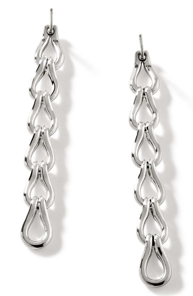 John Hardy Surf Link Drop Earrings, Alternate, color,