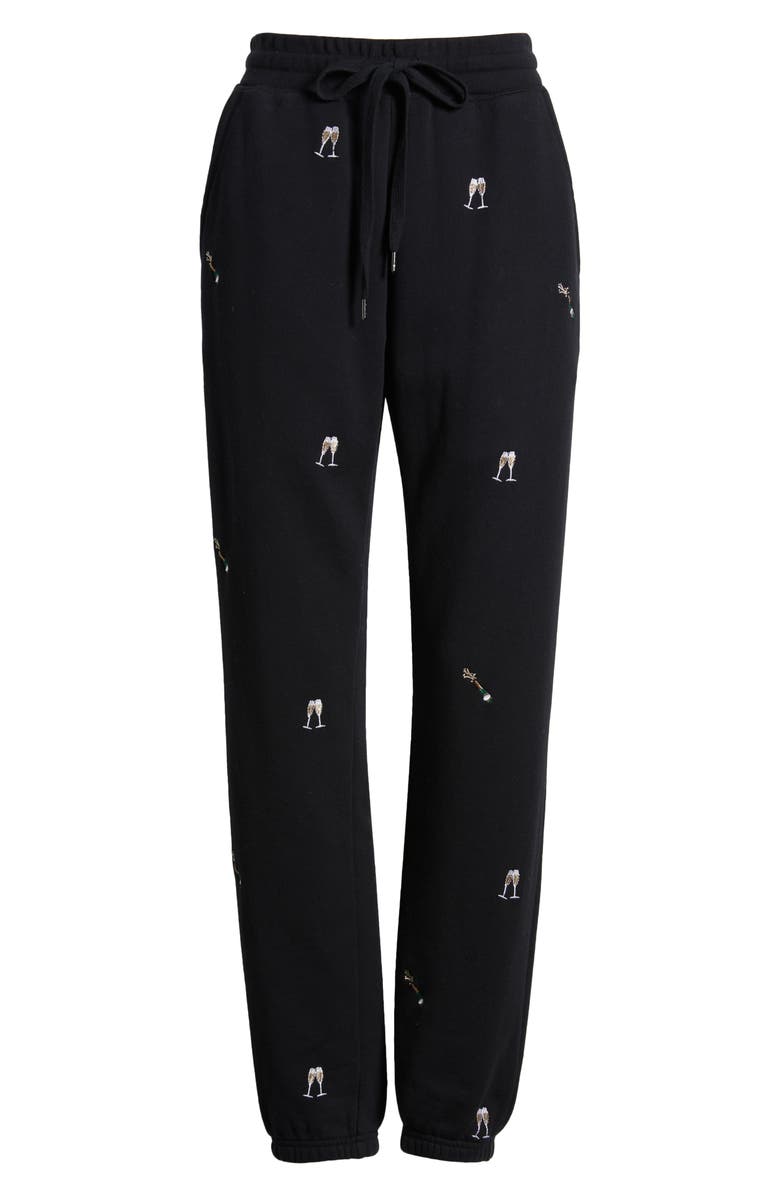 Rails Kingston Champagne Embroidery Cotton Joggers, Alternate, color, 