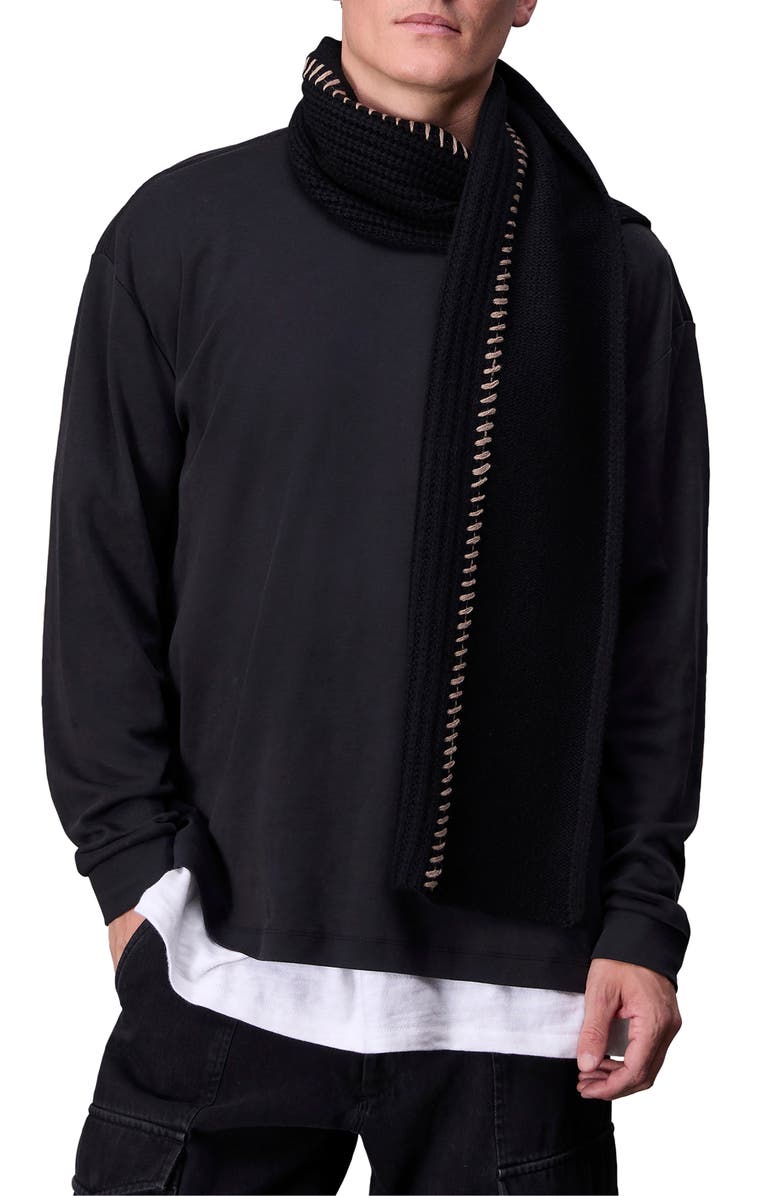 rag & bone Clarkson Wool Scarf, Main, color, 