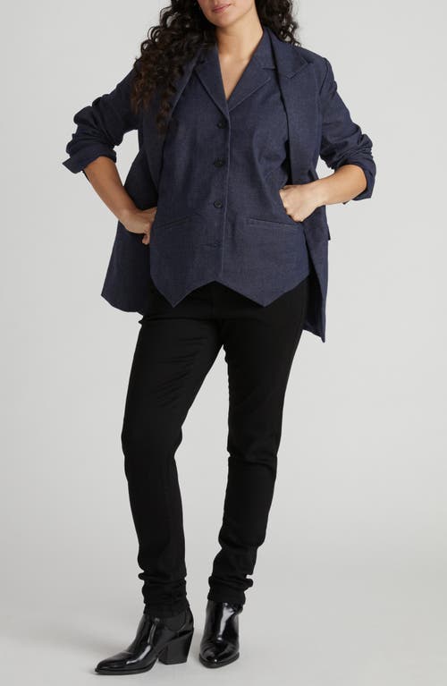 Universal Standard Edwin Denim Vest In Blue