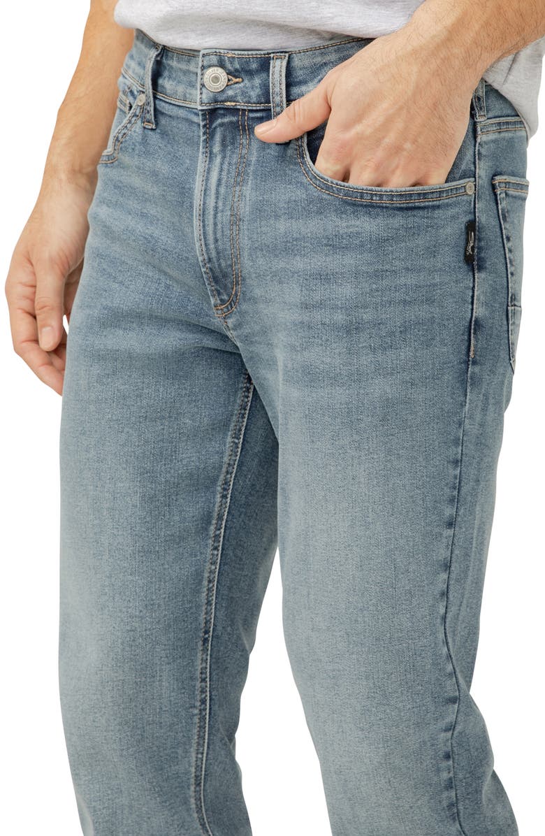 Silver Jeans Co. Eddie Athletic Fit Tapered Jeans, Alternate, color, Clifton