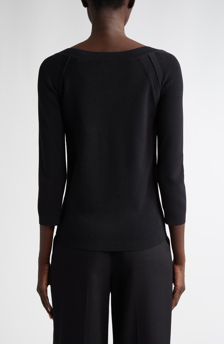 St. John Collection Fine Gauge Raglan Sleeve Sweater, Alternate, color, 