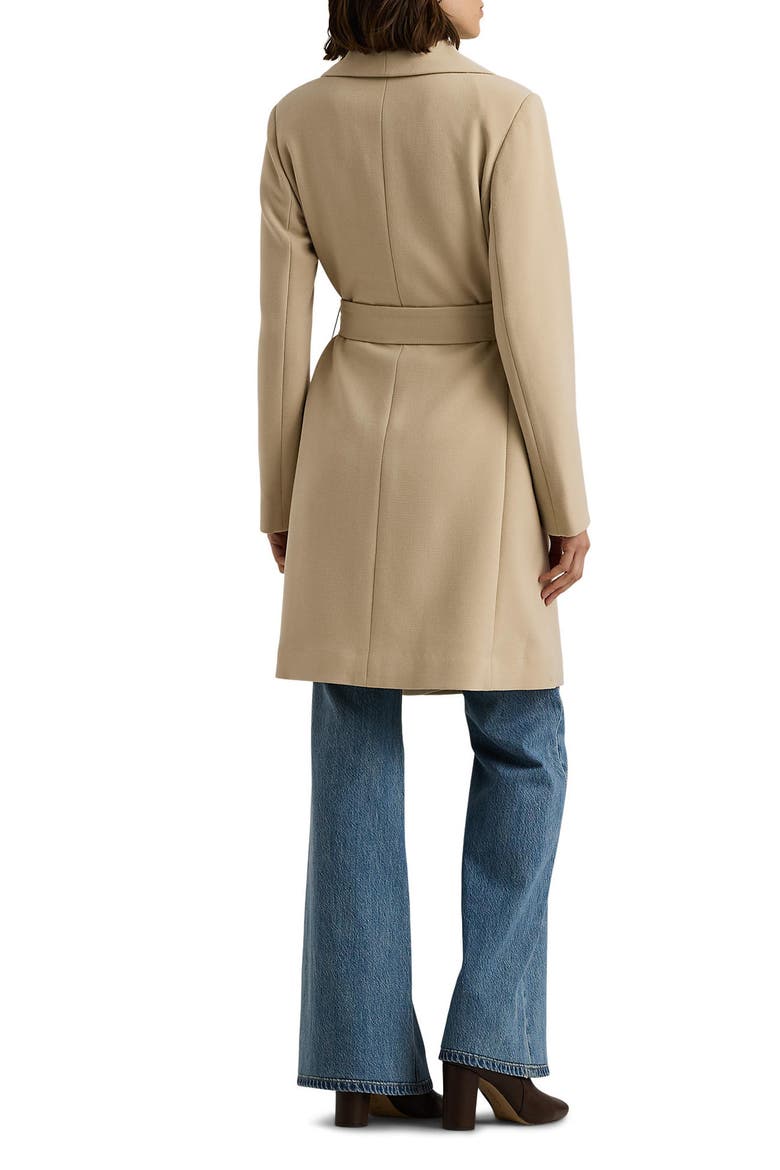 Drape Front Crepe Jacket, Alternate, color, EXPLORER SAND
