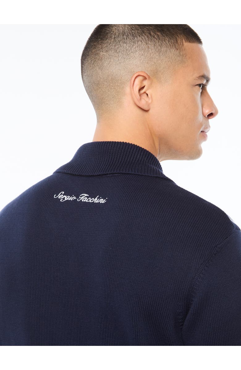 Sergio Tacchini Cipri Knit Cardigan, Alternate, color, Maritime Blue