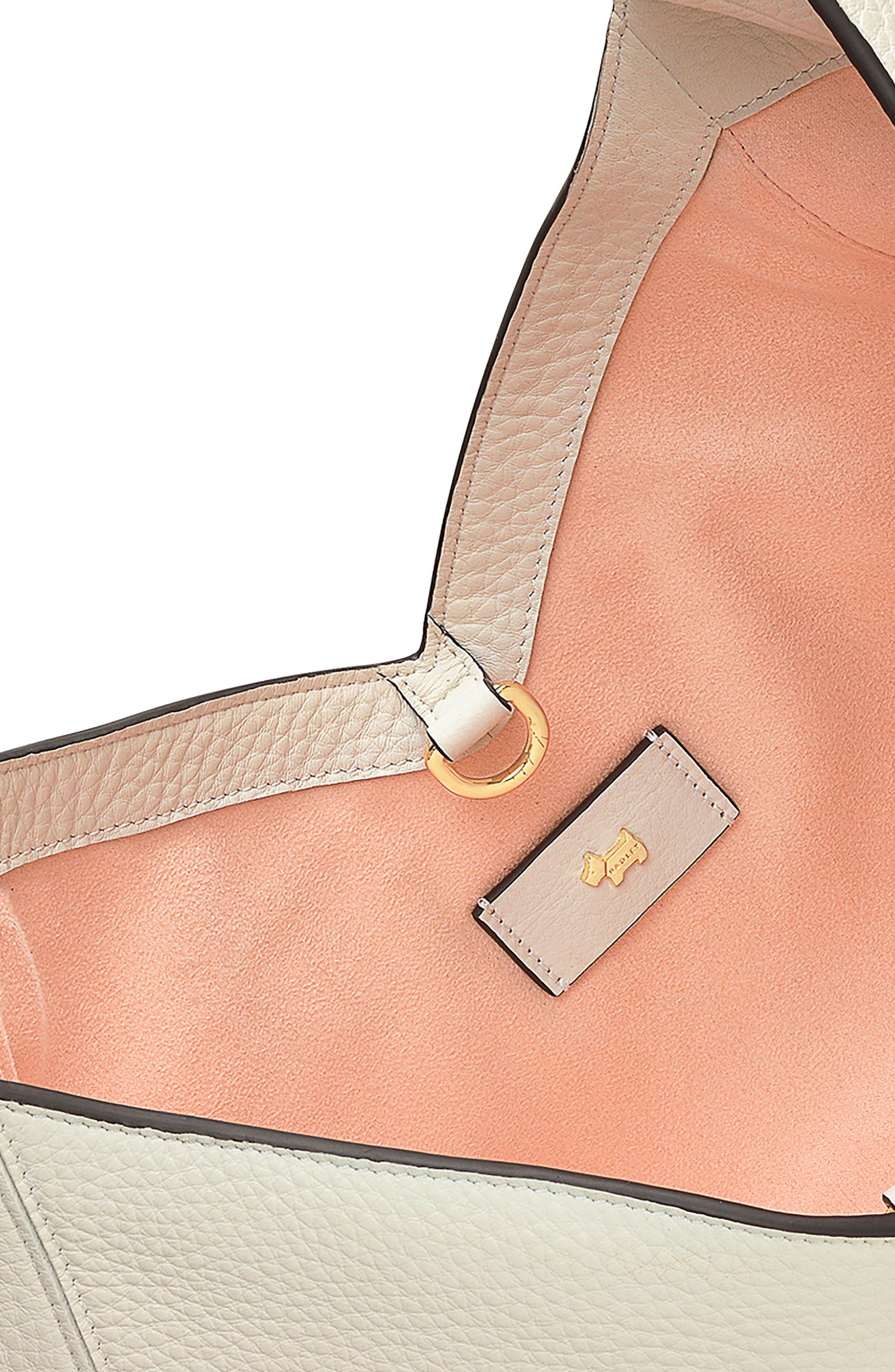 Hillgate Place Floral Leather Shoulder Bag, Alternate, color, CHALK
