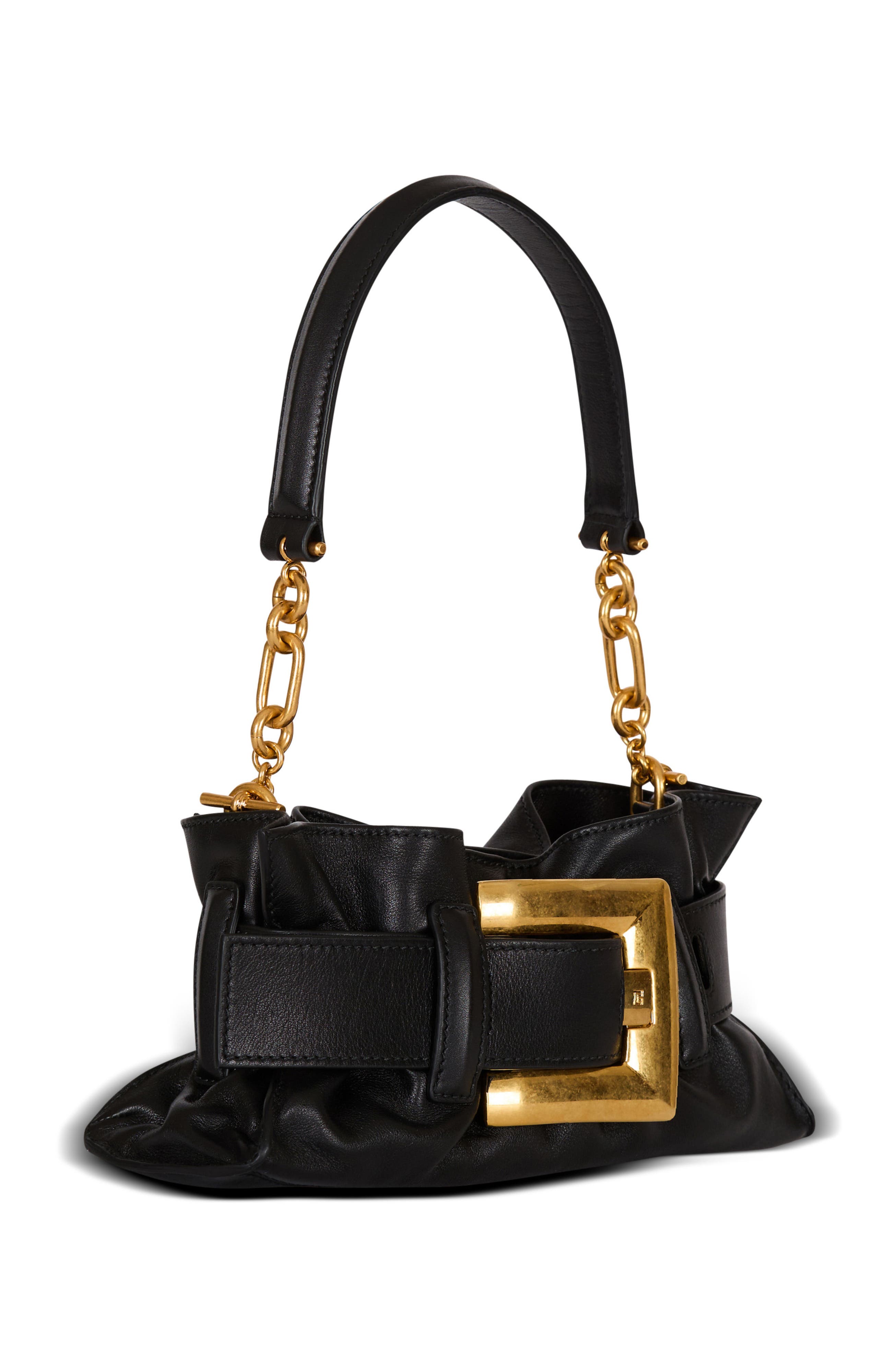 Balmain Mini Anthem Bag In Calfskin Leather, Alternate, color, 