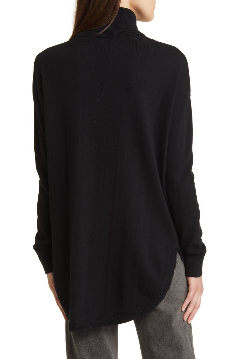 Turtleneck Sweater, Alternate, color, BLACK