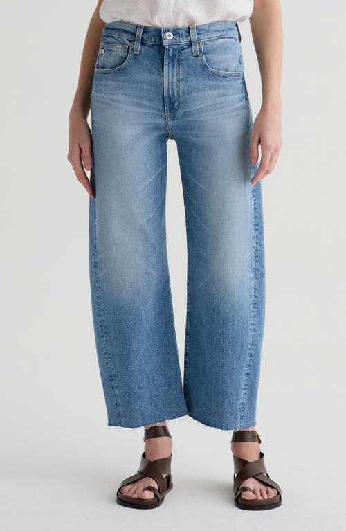 Shop Ag Hattie Raw Hem High Waist Crop Barrel Jeans