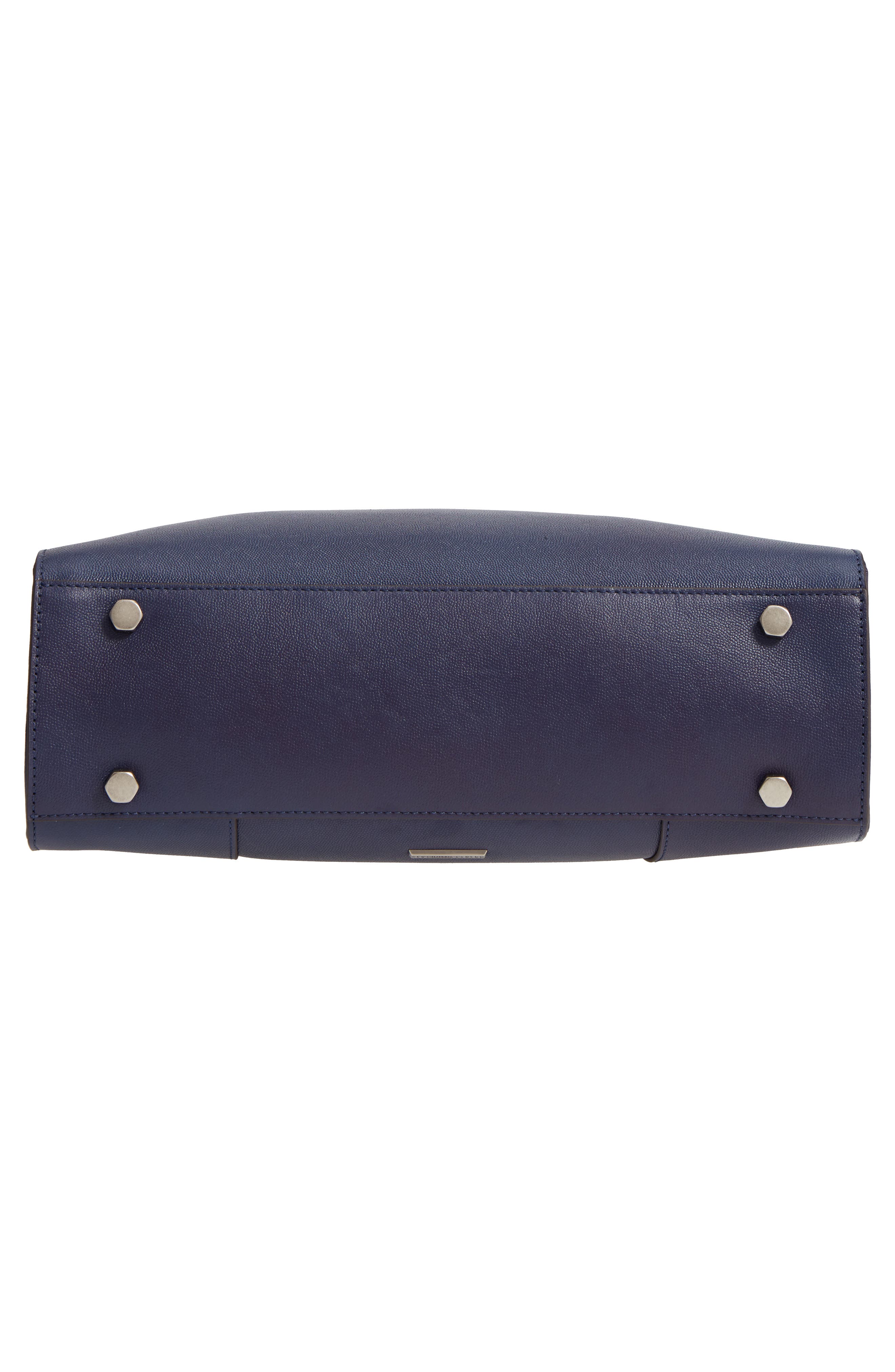 Always On Regan Leather Tote, Alternate, color, TRUE NAVY