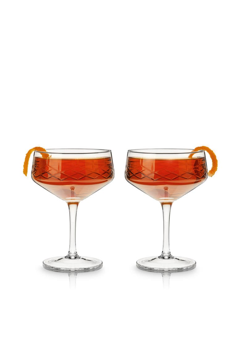 Admiral Crystal Coupe Glasses Set of 2, Alternate, color, Clear
