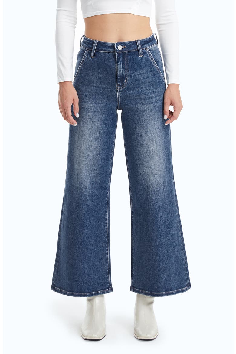High Waist Wide Leg Flare Jeans, Main, color, SWEET