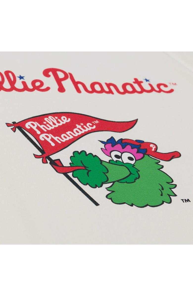 Mitchell & Ness Women's Mitchell & Ness  Cream Philadelphia Phillies Raglan Boyfriend T-Shirt, Alternate, color, Cream