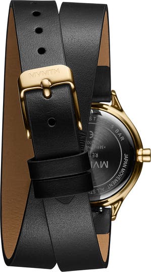 Reina Leather Strap Watch, 30mm