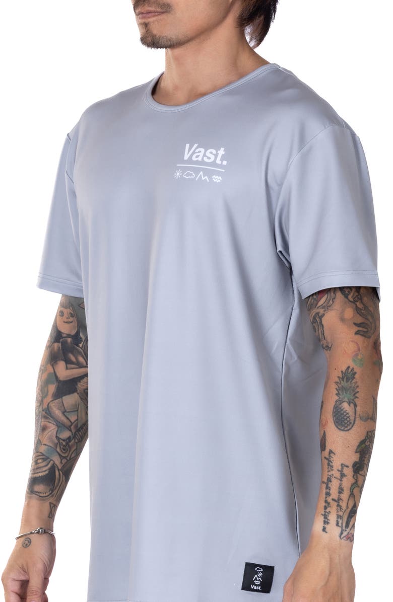 VAST Aqua Terra Elements Performance T-Shirt, Alternate, color, Heather Grey