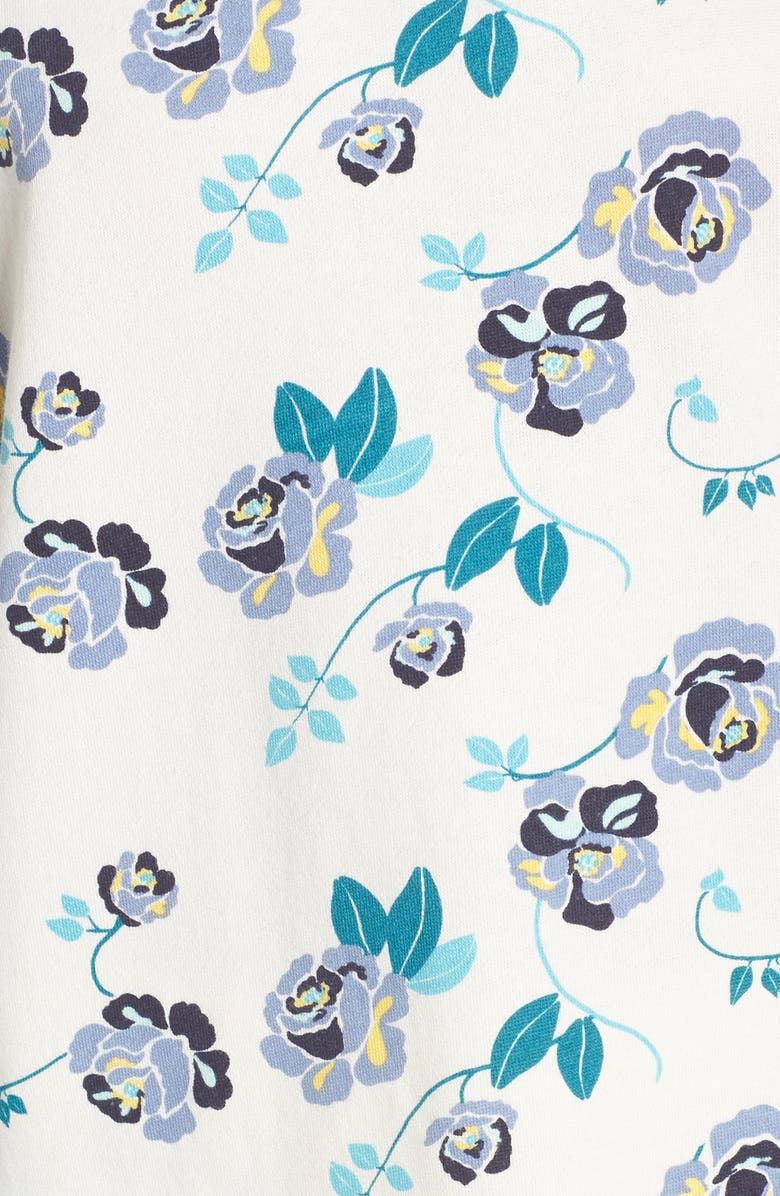 Make + Model Easy Sweatshirt, Alternate, color, Ivory Egret Russian Bloom