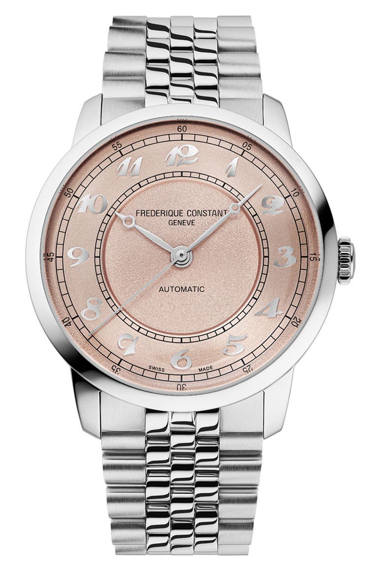 Classics Premiere Automatic Bracelet Watch, 38.5mm, Main, color, SILVER-TONE